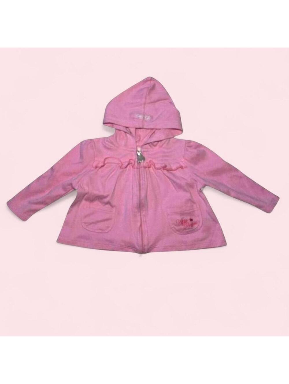 Pink Apple Bottoms Y2K Zip Up Sweater Baby 3-6 Months